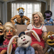 Elizabeth Banks and the rest of the cast of The Happytime Gang. This is basically all you see of it in the movie.